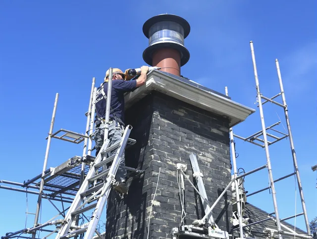 Sturdy chimney crown finished by Wareham Chimney Sweep in Wareham, MA