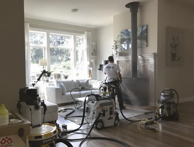 Soot removal service by Wareham Chimney Sweep for a fireplace in Wareham, MA